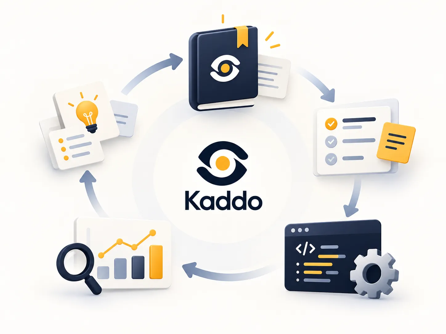 Knowledge returns to the project and the cycle closes