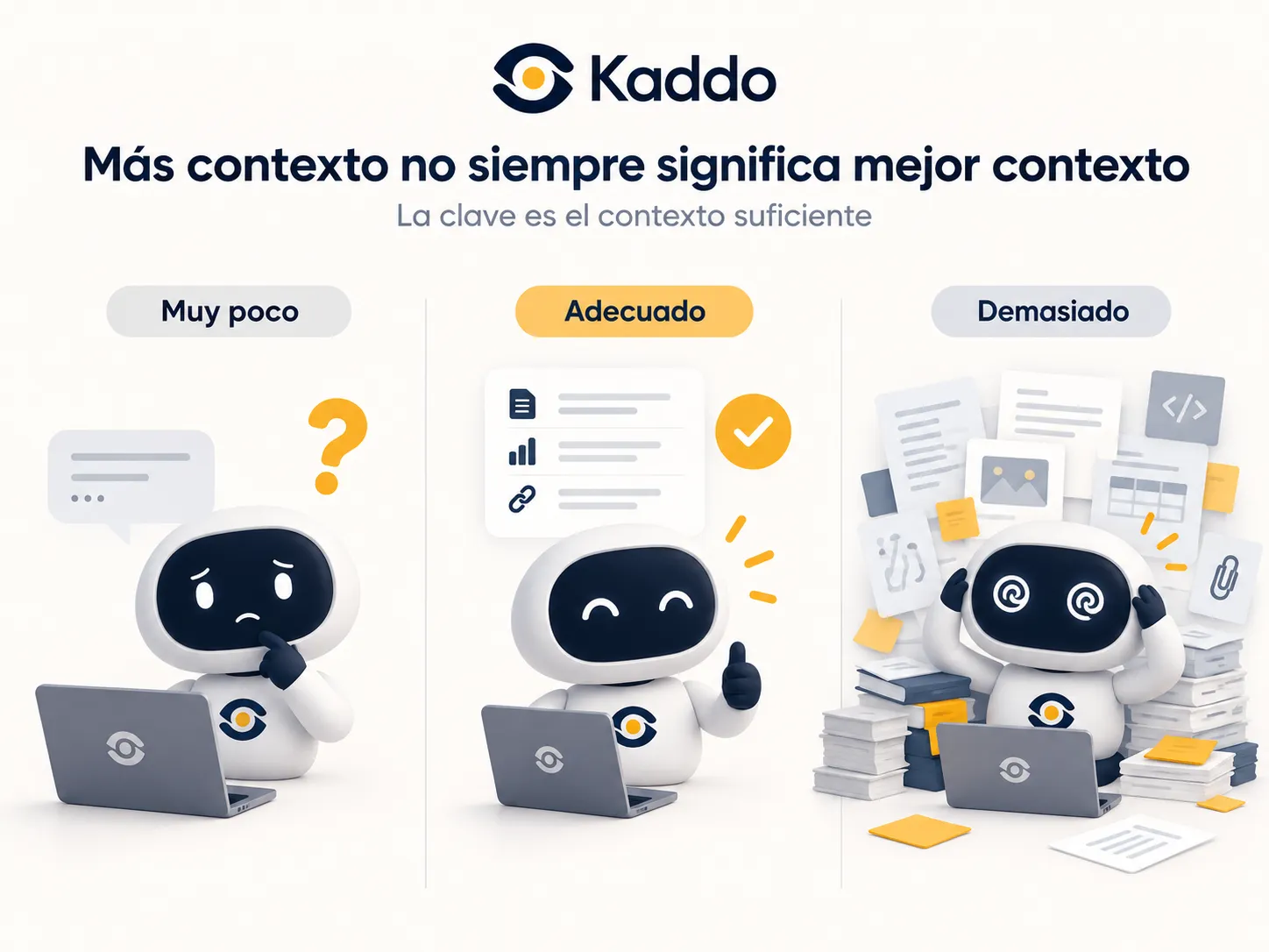 Too much context adds noise; what matters is relevant context